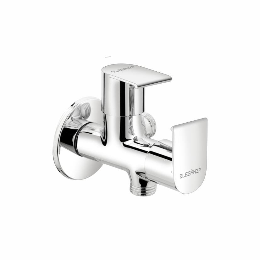 2 Way Angle Cock With Wall Flange (304)