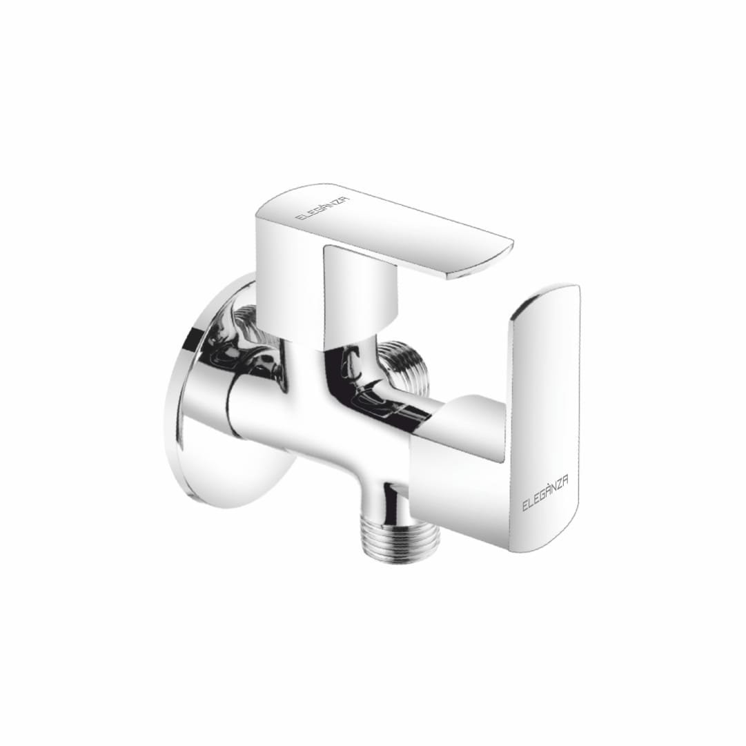 2 Way Angle Cock With Wall Flange (304)